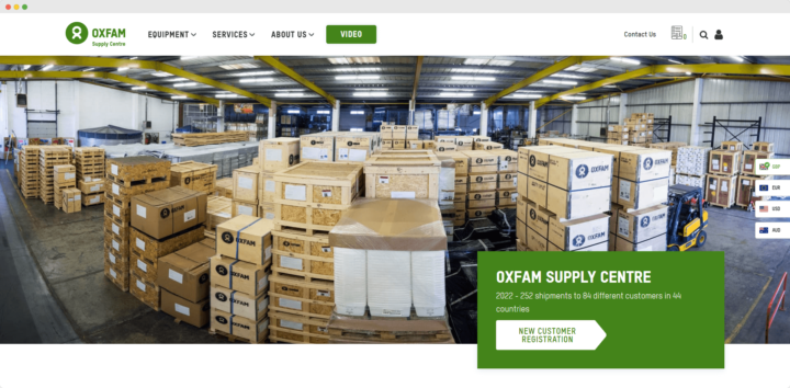 Oxfam WASH website project